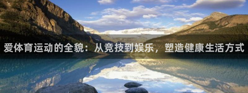 678体育：爱体育运动的全貌：从竞技到娱乐，塑造健康生活方式